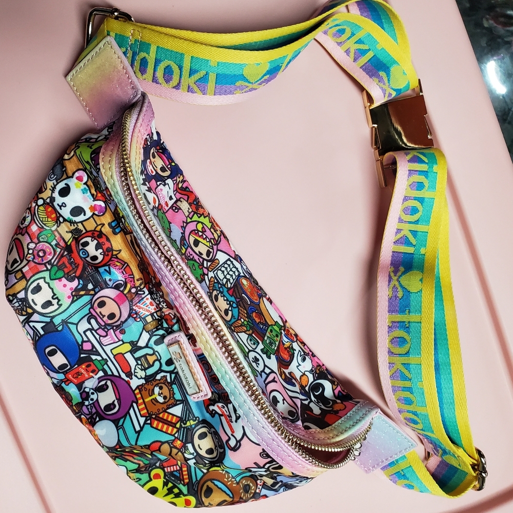 Tokidoki fanny pack waist bag pastel rainbow